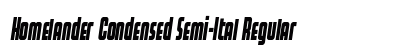 Homelander Condensed Semi-Ital Regular