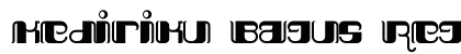 Kediriku Bagus Regular Font Preview