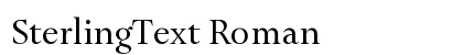 SterlingText Roman preview