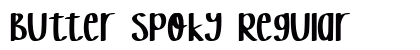 Butter Spoky Regular preview Butter Spoky Regular preview