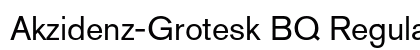 Akzidenz-Grotesk BQ Regular font free download