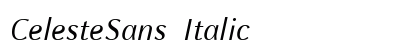 CelesteSans Italic Font CelesteSans Italic Font Preview