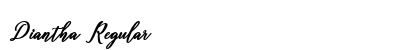 Diantha Regular Font Preview