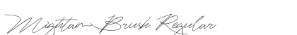 Mightam Brush Regular Font Preview