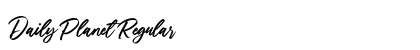 Daily Planet Regular Font Preview