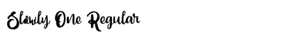 Slowly One Regular Font Slowly One Regular Font Preview