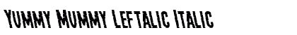 Yummy Mummy Leftalic Italic preview