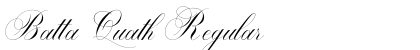 Batta Quath Regular Font Batta Quath Regular Font Preview