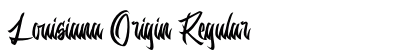 Louisiana Origin Regular Font Preview