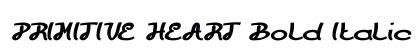 PRIMITIVE HEART Bold Italic preview