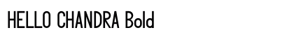 HELLO CHANDRA Bold preview