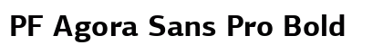 PF Agora Sans Pro Bold Preview