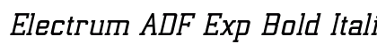 Electrum ADF Exp Bold Italic preview