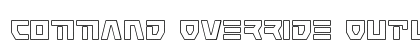 Command Override Outline Outline Font Preview