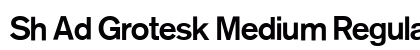 Sh Ad Grotesk Medium Regular font free download