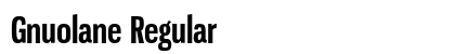 Gnuolane Regular Font Preview