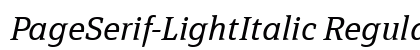 PageSerif-LightItalic Regular