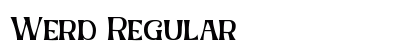 Werd Regular preview Werd Regular preview