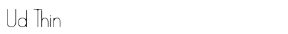 Ud Thin (OpenType) Font Preview