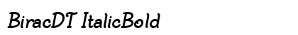 BiracDT ItalicBold preview