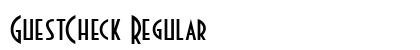 GuestCheck Regular Font Preview