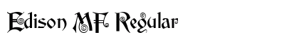 Edison MF Regular font free download