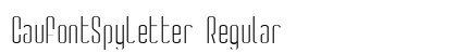 GauFontSpyLetter Regular font free download
