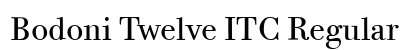 Bodoni Twelve ITC Regular preview