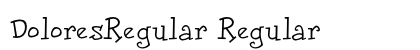 DoloresRegular Regular Font Preview