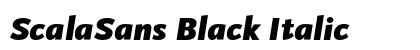 ScalaSans Black Italic font free download
