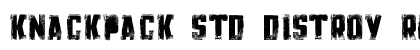 Knackpack_Std_Distroy Regular preview Knackpack_Std_Distroy Regular preview
