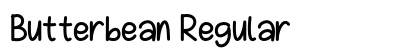 Butterbean Regular (OpenType) Font Preview Butterbean Regular (OpenType) Font Preview