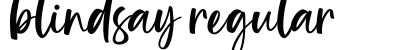 Blindsay Regular Font Preview