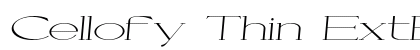 Cellofy Thin ExtExp Ita Italic preview Cellofy Thin ExtExp Ita Italic preview