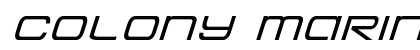 Colony Marines Expanded Italic Expanded Italic preview