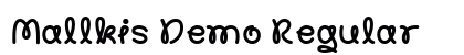 Mallkis Demo Regular Font Preview