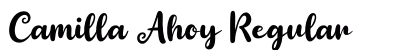 Camilla Ahoy Regular (OpenType) Font Preview