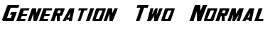 Generation Two Normal Font