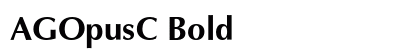 AGOpusC Bold Font Preview