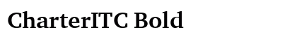 CharterITC Bold preview