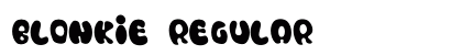 Blonkie Regular Font Preview