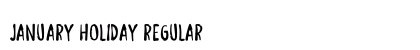 January Holiday Regular (OpenType) Font Preview