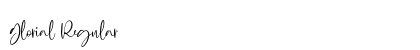 Glorial Regular Font Preview
