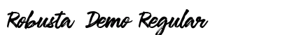 Robusta Demo Regular Font Preview