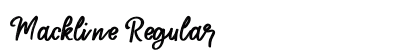 Mackline Regular Font Preview