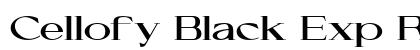 Cellofy Black Exp Regular preview Cellofy Black Exp Regular preview