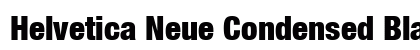 Helvetica Neue Condensed Black font free download