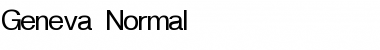 Geneva Normal Font