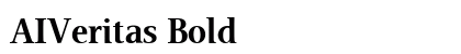 AIVeritas Bold Font Preview