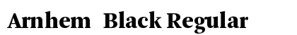 Arnhem-Black Regular font free download